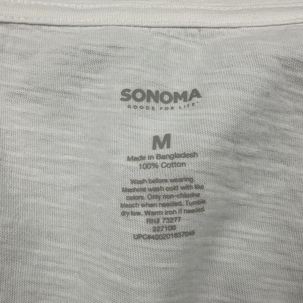 Sonoma Goods For Life Everyday Women's Short Sleeve Size Medium V-Neck Tee - Picture 4 of 8